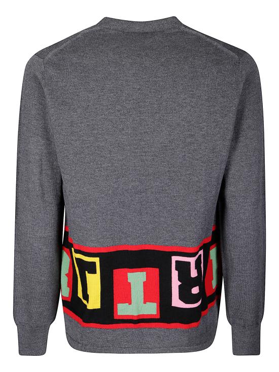 25FW 꼼데가르송 크루넥 스웨터 FPN001W25 3 GREY - COMME DES GARCONS