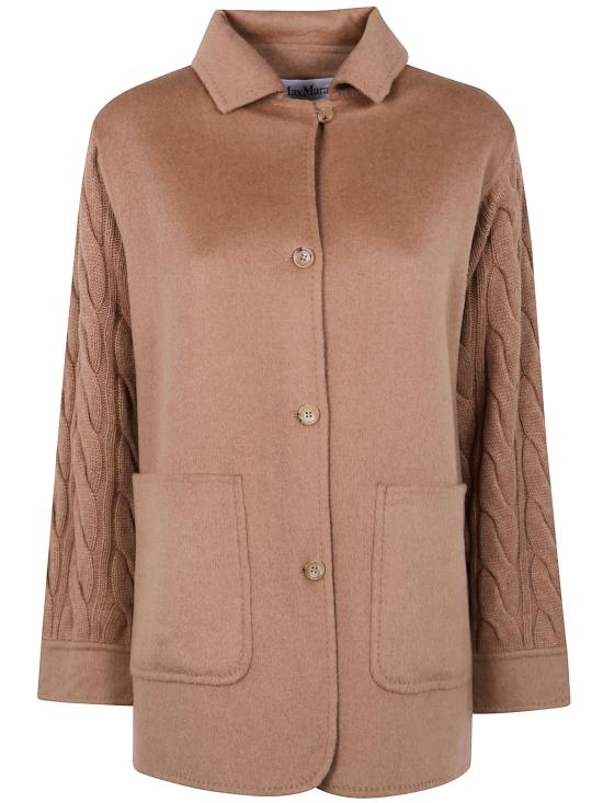 25FW 막스마라 타코 더블 캐시미어 니트 자켓 2521316012600 001 CAMEL - MAX MARA