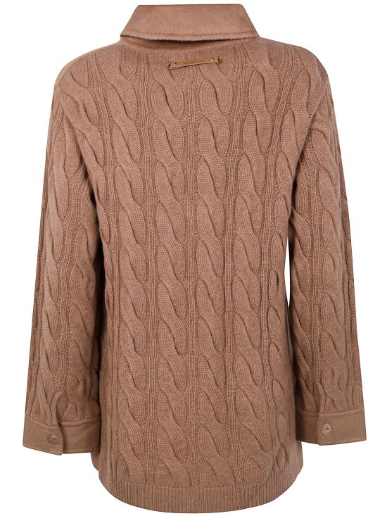 25FW 막스마라 타코 더블 캐시미어 니트 자켓 2521316012600 001 CAMEL - MAX MARA