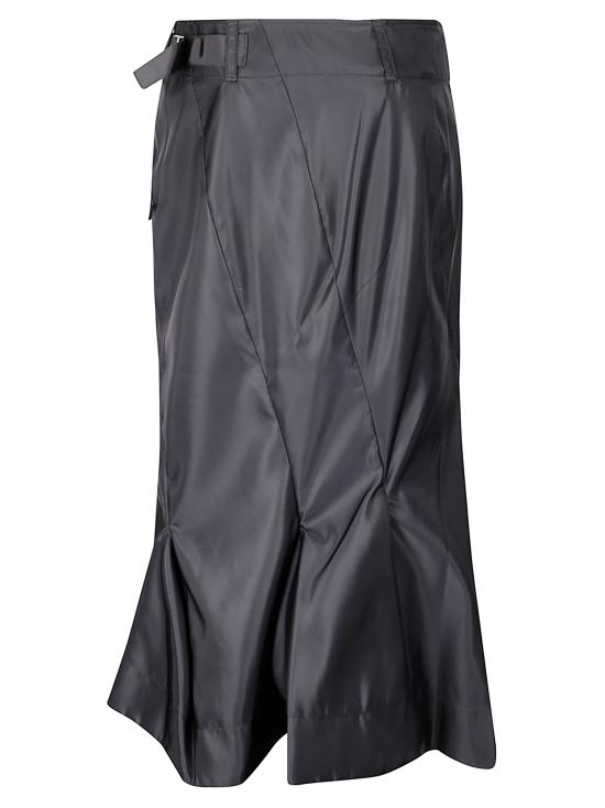 25FW 사카이 미디 스커트 2508157 001 BLACK - SACAI