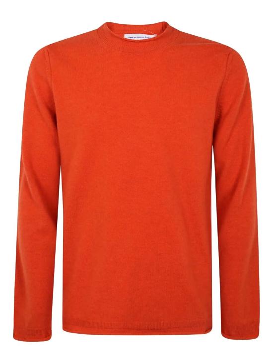 25FW 꼼데가르송 라운드 넥 울 스웨터 FP N007 5 ORANGE - COMME DES GARCONS