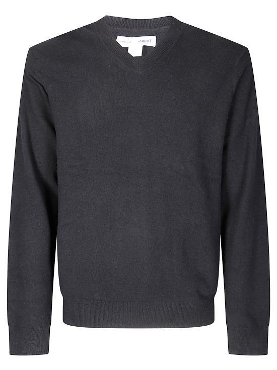 26FW 꼼데가르송 브이넥 스웨터 FZN107PER 1 BLACK