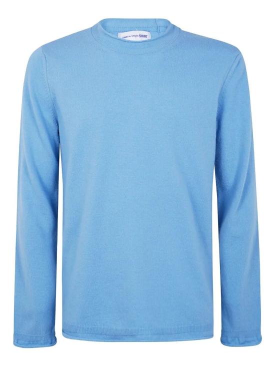 25FW 꼼데가르송 라운드 넥 울 스웨터 FP N007 4 SOFT BLUE - COMME DES GARCONS