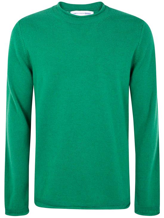 25FW 꼼데가르송 라운드 넥 울 스웨터 FP N007 2 GREEN