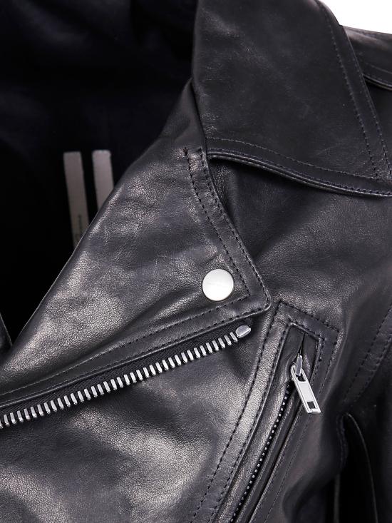25FW 릭 오웬스 가죽 자켓 RP02E4766 LNV 09 BLACK - RICK OWENS
