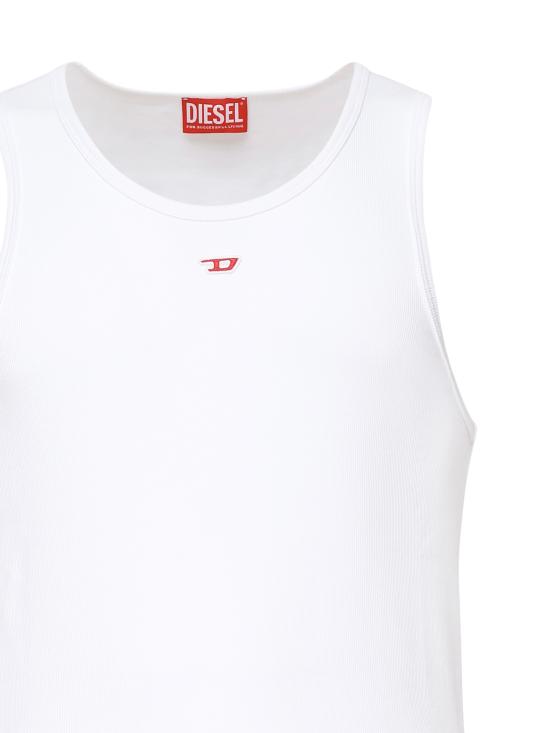 25FW 디젤 민소매 티셔츠 A04088 0EJAI100 White - DIESEL