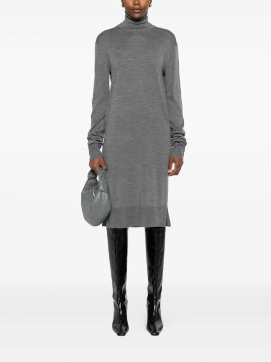 25FW 토템 미디 원피스 254 WRD0263 YA0087 020 MID GREY MELANGE - TOTEME