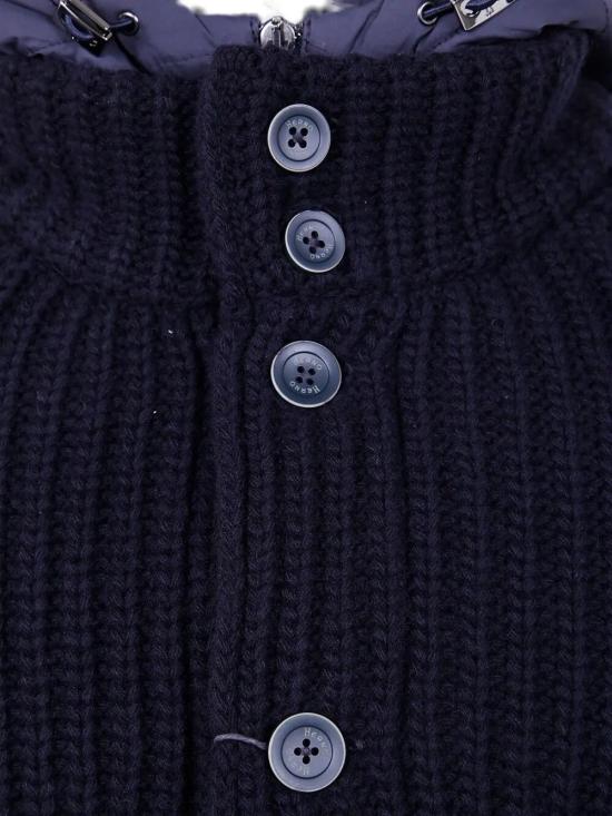 25FW 에르노 콘 스티치 울 가디건 MC000150U 70016 097 9200 BLUE - HERNO