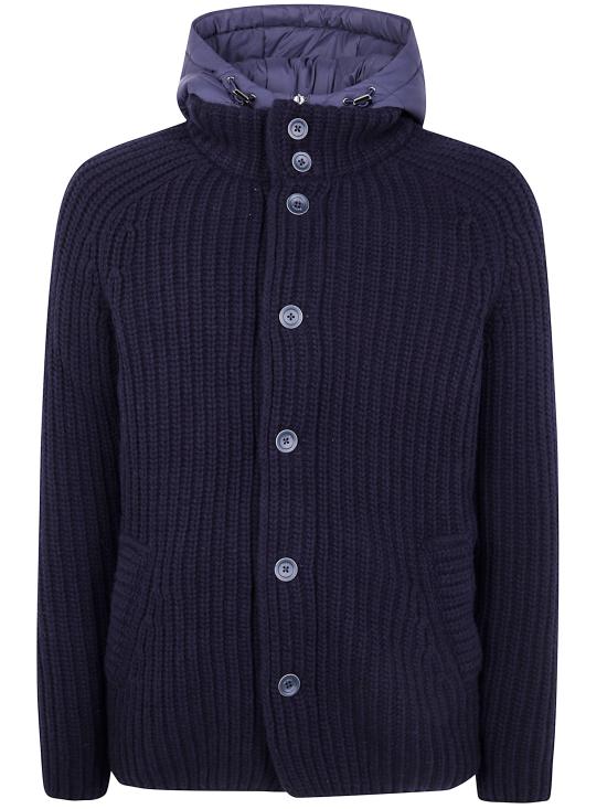 25FW 에르노 콘 스티치 울 가디건 MC000150U 70016 097 9200 BLUE