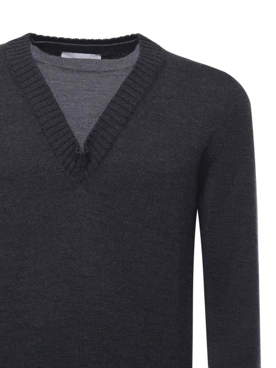 25FW 알파스튜디오 스웨터 AU3042C 1004 Grey - ALPHA STUDIO