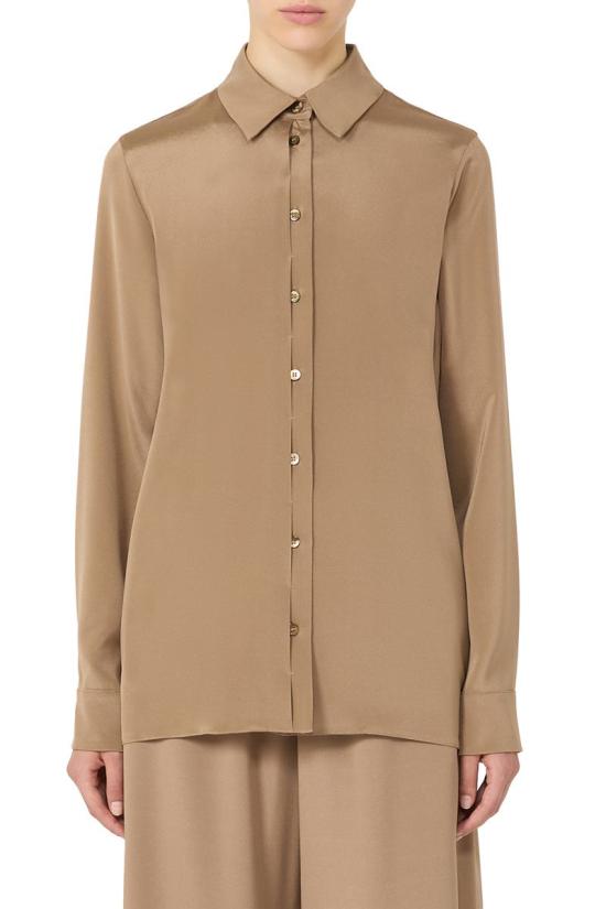 25FW 막스마라 셔츠 2521116018600007 BROWN - MAX MARA