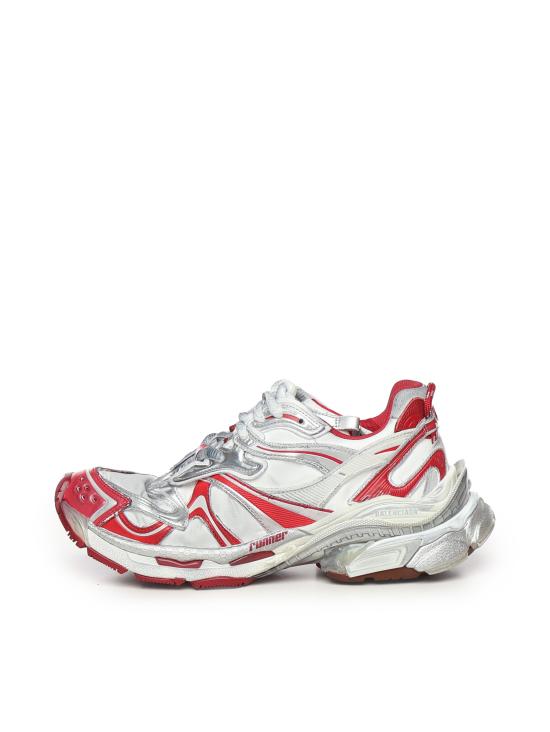 25FW 발렌시아가 러너 2 스니커즈 779066 WRNNY9620 White red brown - BALENCIAGA