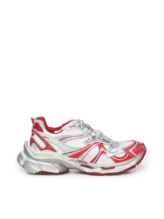 25FW 발렌시아가 러너 2 스니커즈 779066 WRNNY9620 White red brown