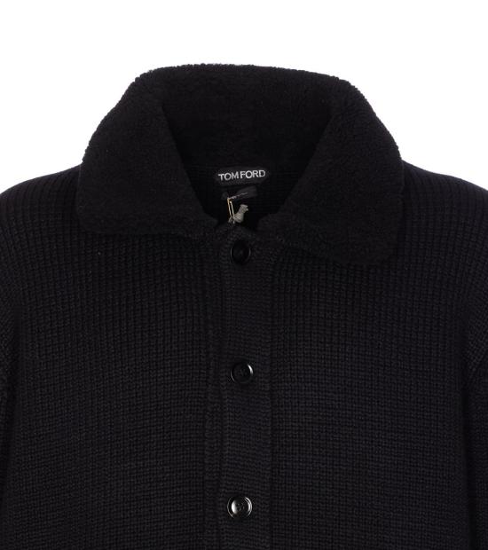 25FW 톰포드 후드 티셔츠 KBL018YMK094LB999 Black - TOMFORD