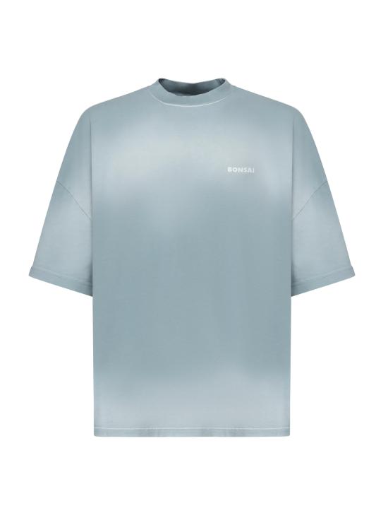 25SS 본사이 반팔 티셔츠 TS003001 BLUWHT Stone bluE