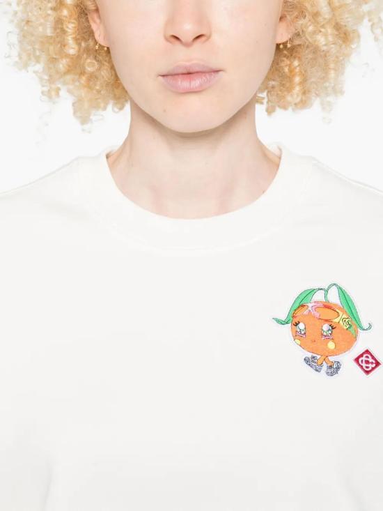 25FW 카사블랑카 스웨터 WAW25JTP364 01 White - CASABLANCA