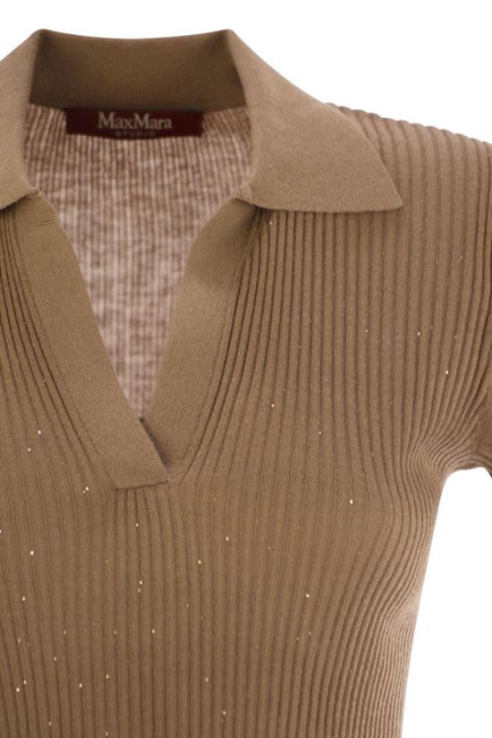 25FW 막스마라 스튜디오 스웨터 2526366041600 005 Brown - MAX MARA STUDIO