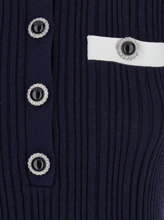 25FW 셀프 포트레이트 원피스 AW25014SNNAVY Blu - SELF PORTRAIT