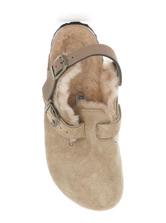 25FW 버켄스탁 Tokio 토키오 시어링 스웨이드 버클 클로그 뮬 샌들  1028349TAUPE Beige - BIRKENSTOCK