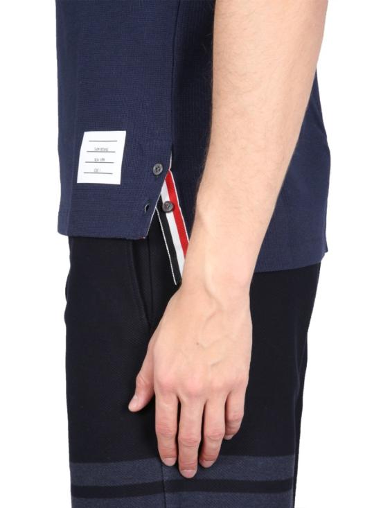  톰브라운 반팔 티셔츠 MJS204A J0046415 Blue - THOM BROWNE