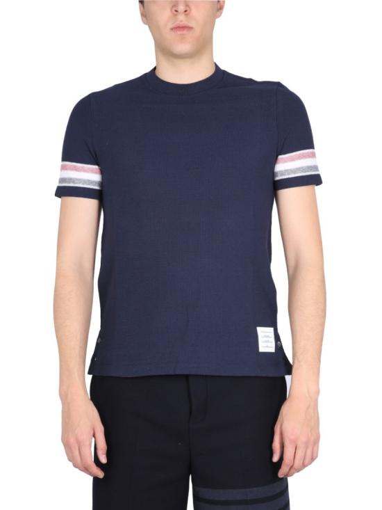  톰브라운 반팔 티셔츠 MJS204A J0046415 Blue