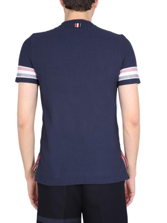  톰브라운 반팔 티셔츠 MJS204A J0046415 Blue - THOM BROWNE