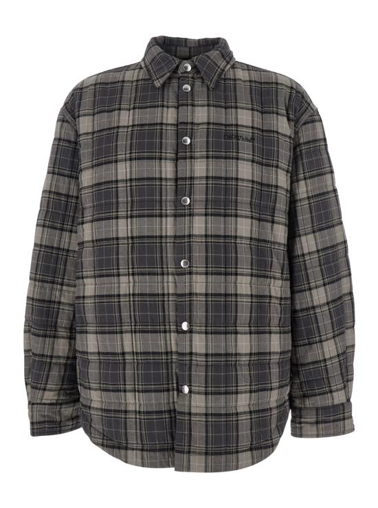 25FW 오프화이트 셔츠 OMES01AF25FAB0020710 Grey