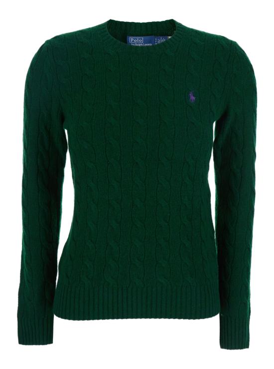 25FW 폴로 랄프로렌 폴로 자수 케이블 니트 스웨터 211971865009 Green