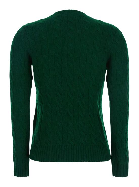 25FW 폴로 랄프로렌 폴로 자수 케이블 니트 스웨터 211971865009 Green - POLO RALPH LAUREN