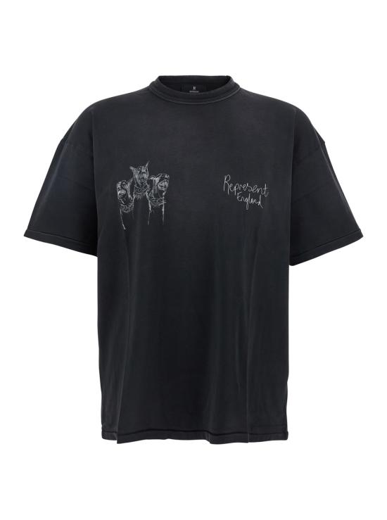 25FW 리프레젠트 반팔 티셔츠 MLM10038303 Black