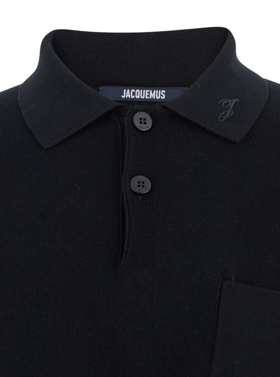 25FW 자크뮈스 폴로 티셔츠 POM00603AK00274990 Black - JACQUEMUS