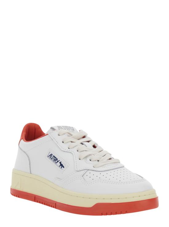 25FW 오트리 메달리스트 로우 스니커즈 AULWMK02WHTRED Red - AUTRY