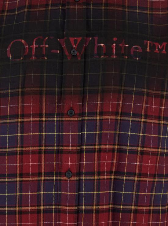 25FW 오프화이트 셔츠 OMGE04MF25FAB0032810 Bordeaux - OFF WHITE