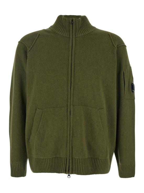 25FW 씨피 컴퍼니 램스울 GRS 풀 집 스웨터 19CMKN708A110149A652 Green