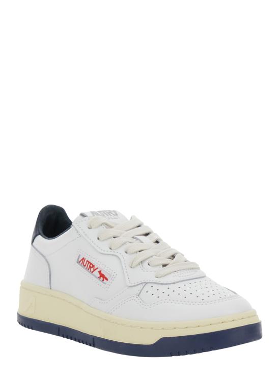 25FW 오트리 메달리스트 로우 스니커즈 AULWMK01WHTBLU White - AUTRY