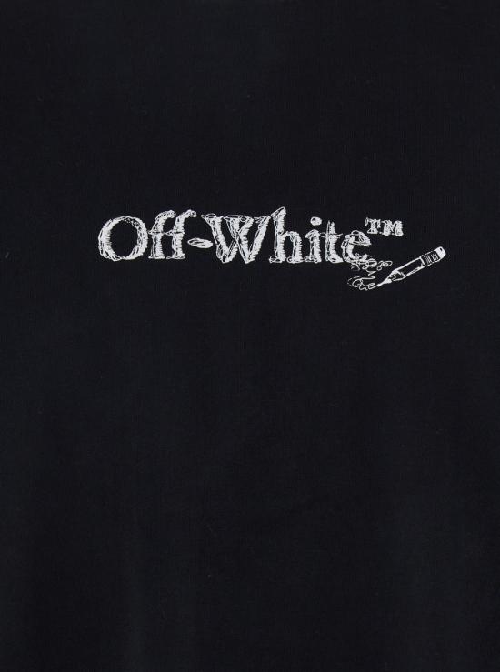 25FW 오프화이트 반팔 티셔츠 OMAA120F25JER00C1001 Black - OFF WHITE