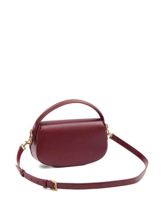 25FW 생로랑 볼테르 하프문백 837382 0SX0W 6946 CARMINE RED - SAINT LAURENT