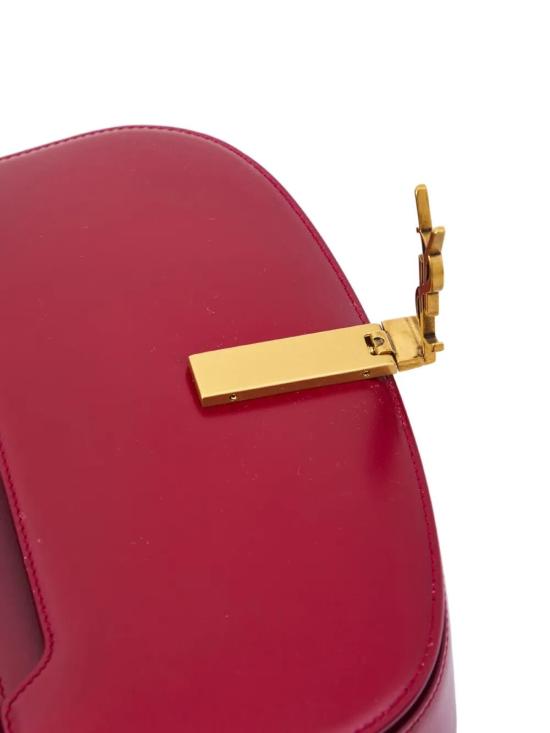 25FW 생로랑 볼테르 하프문백 837382 0SX0W 6946 CARMINE RED - SAINT LAURENT