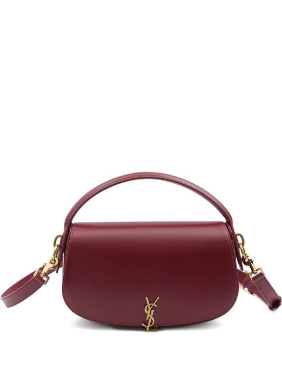 25FW 생로랑 볼테르 하프문백 837382 0SX0W 6946 CARMINE RED