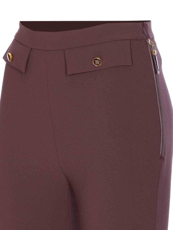 25FW 엘리자베타프랜치 스트레이트 팬츠 PA12056E2EA4 Red - ELISABETTA FRANCHI