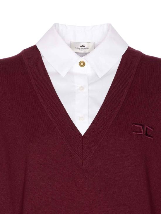  엘리자베타프랜치 긴팔 티셔츠 AM09T56E2CM4 Red - ELISABETTA FRANCHI