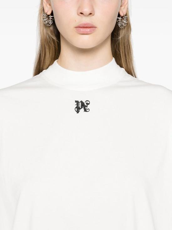  팜앤젤스 반팔 티셔츠 PWAA017F24JER0040310 White - PALM ANGELS