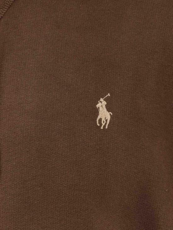  폴로 랄프로렌 포니 자수 플리스 후드 티셔츠  710766778108 Brown - POLO RALPH LAUREN