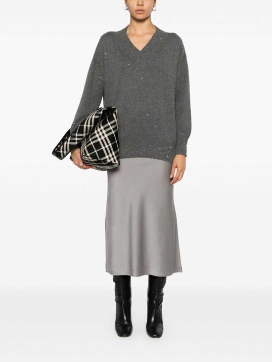  브루넬로 쿠치넬리 탑 M73539922CJ079 Grey - BRUNELLO CUCINELLI