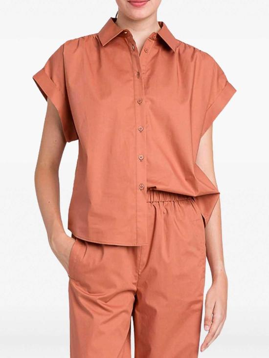 25SS 트윈셋 셔츠 251TT202H12368 Brown - TWINSET