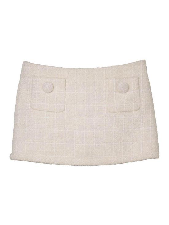 25SS 마크제이콥스 숏 스커트 2S5RSK049W14111 White