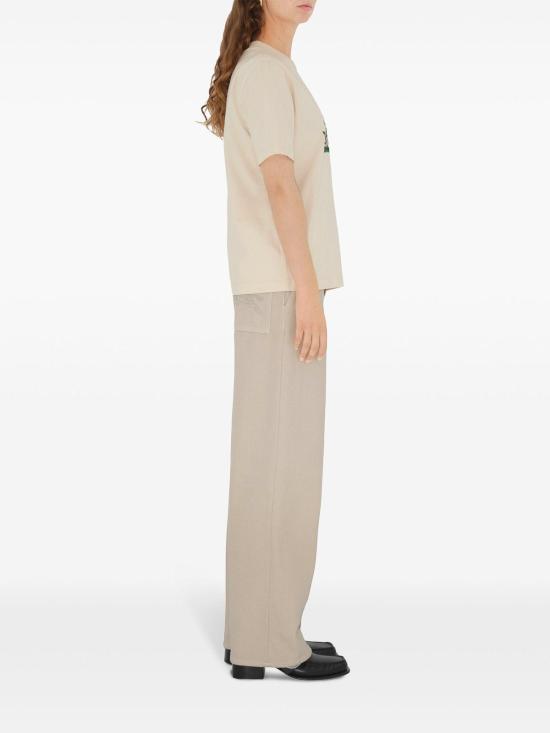 25SS 버버리 로고 프린팅 코튼 반팔 티셔츠 8102402 White - BURBERRY