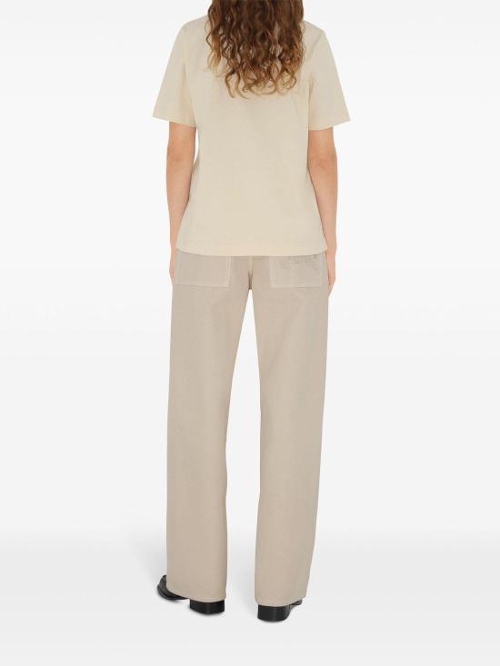 25SS 버버리 로고 프린팅 코튼 반팔 티셔츠 8102402 White - BURBERRY