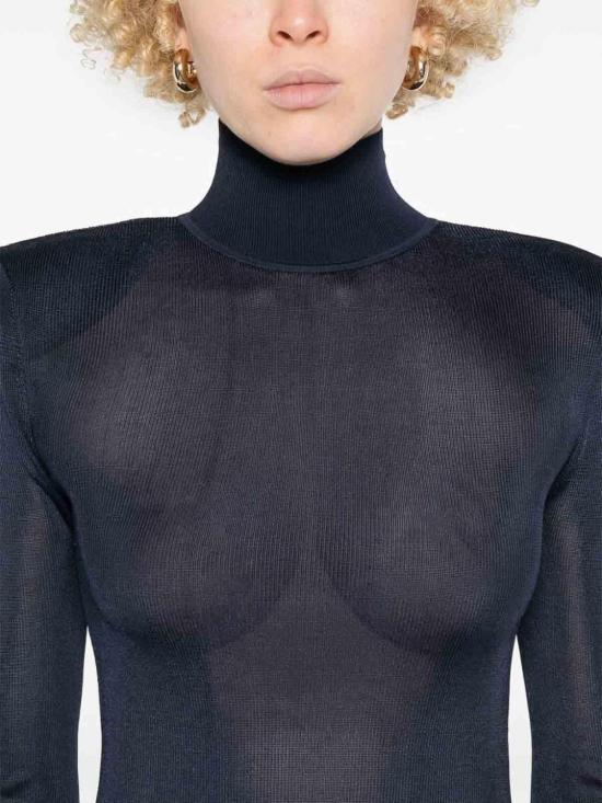 26SS 셀프 포트레이트 롱 원피스 RS25125XNAVY Blue - SELF PORTRAIT