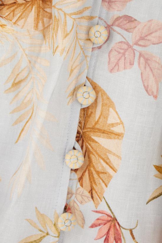 25FW 짐머만 숏 원피스 5147DSS253 LBPFL LIGHT BLUE PALM FLORAL - ZIMMERMANN